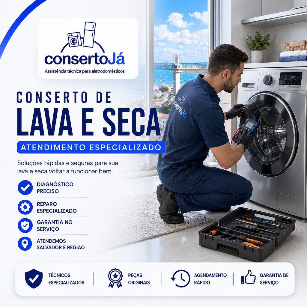 Conserto especializado quando sua lava e seca parou de funcionar