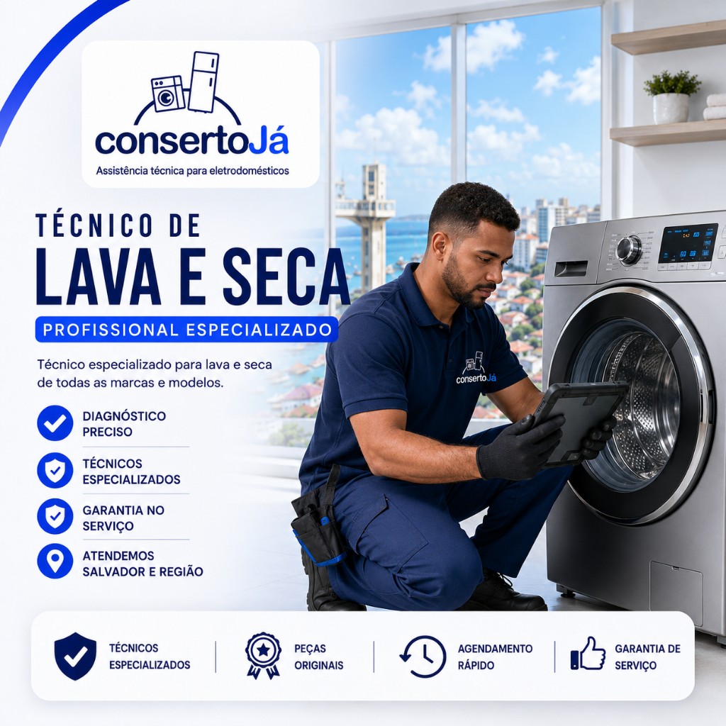 Técnico de lava e seca em Salvador